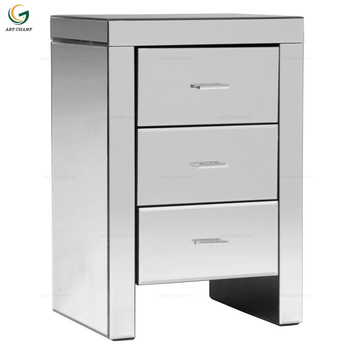 Mirror Glass Wooden Bedroom Set Mirrored Furniture Buy