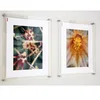 White Elegent One Side Perspex Poster Frame with Four Magnets