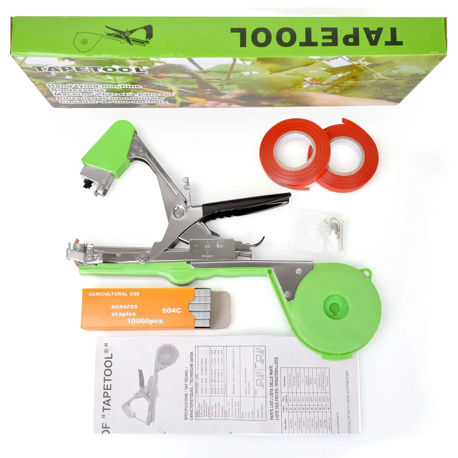 Plant Tying Tool Agriculture Tape Tool Hand Tying Binding Machine For