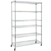 Heavy Duty Style 6 Tiers Chrome Metal Steel Stacking Racking System