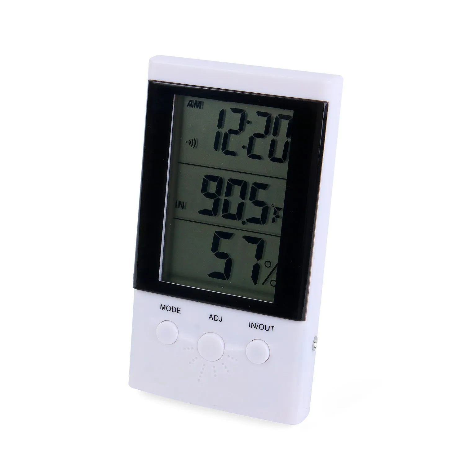 Indoor Outdoor Digital Thermometer 2 Sensors Alarm Thermo Hygrometer Clock