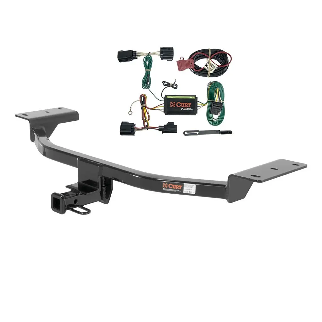 CURT Class 1 Trailer Hitch Bundle with Wiring for 2012-2014 Ford Focus - 11158