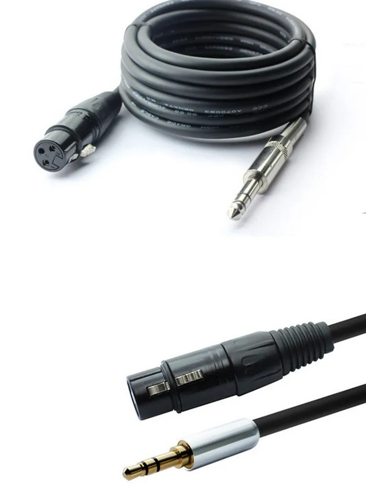 High Quality 3 Pin Xlr Male To 3.5mm Mini Stereo Jack Female Audio Xlr