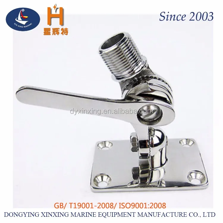 Stainless Marine Vhf Antenna 316 Stainless Steel Adjustable Base Mount For Boats 1"14 Inch