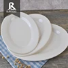 Wholesale white buffet serving dish plastic charger dinner melamine restaurant oval plate