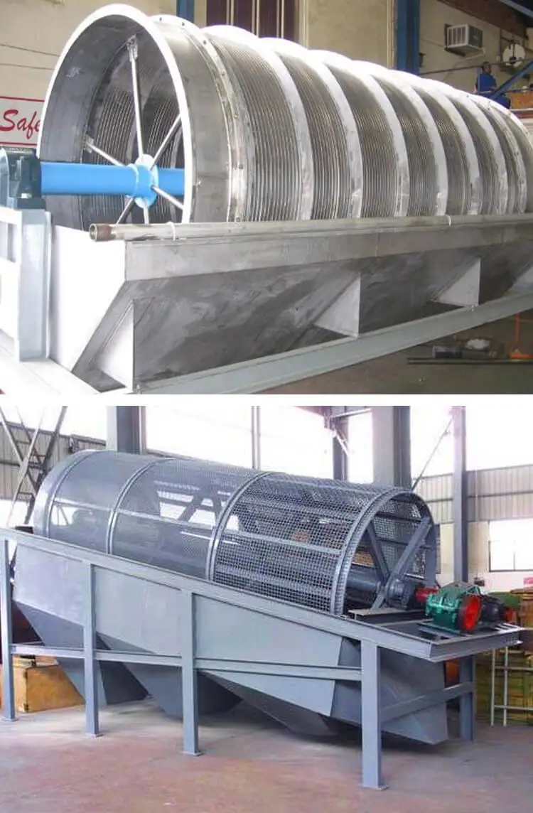 Densen Customized waste trommel screen and trommel filter used in waste Solid Garbage Recycling Separating for size screening
