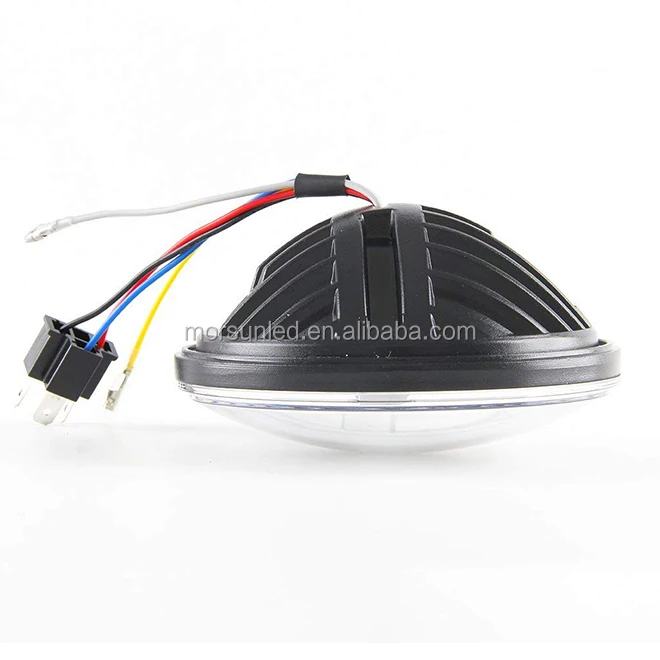 12v 5.75'' Led Headlight With Drl Led 5 3/4'' Led Motorcycle Headlight Assembly For Harley Retro