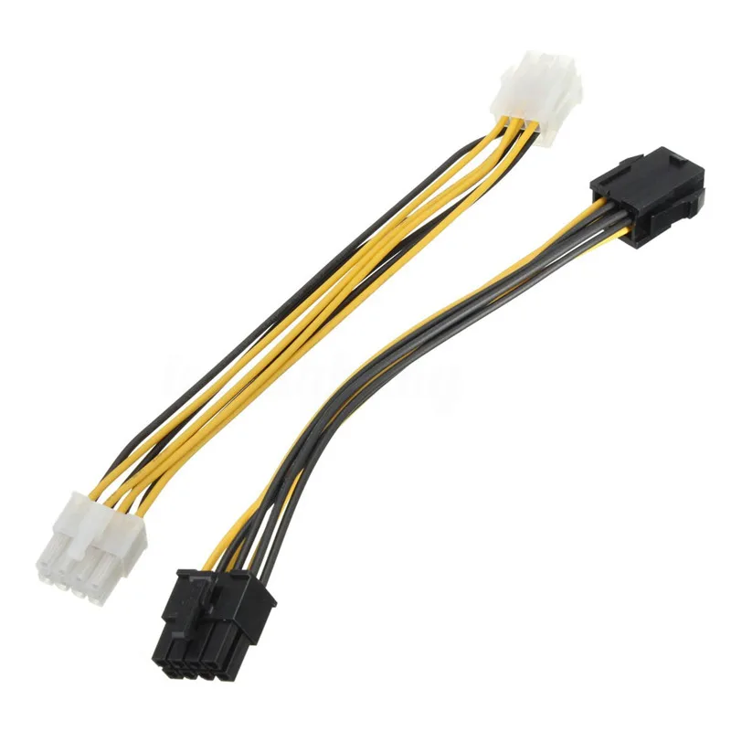 Pcie Stromstecker 6 8 Polig Für Grafikkarten Pcie Express Pcie 6 Pin Auf 8 Pin Grafikkarte Netzteil Kabel Ul1007