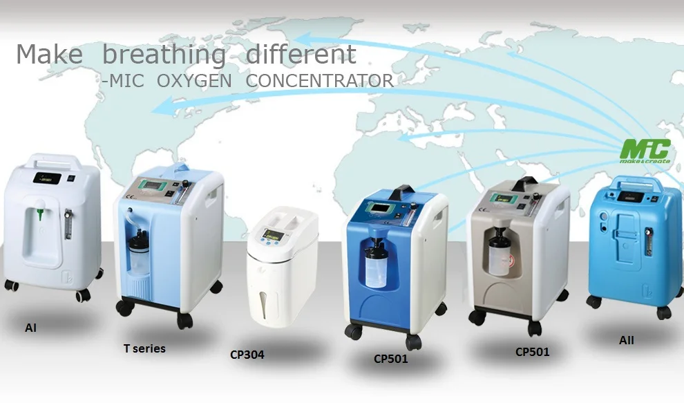 5 Liter Low Noise 24 Hours Work Oxygen Concentrator With O2 Purity