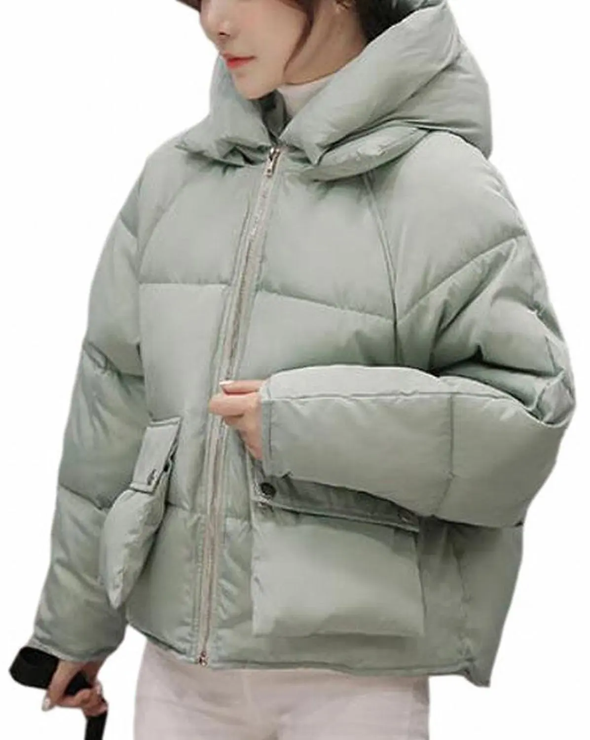 Pandapang Mens Thick Autumn Winter Puffer Vest Quilted Stand Collar Down Vest Coat