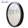 great performance curved aluminum fixed double galzed glazed circular window with 5000pa wind pressure