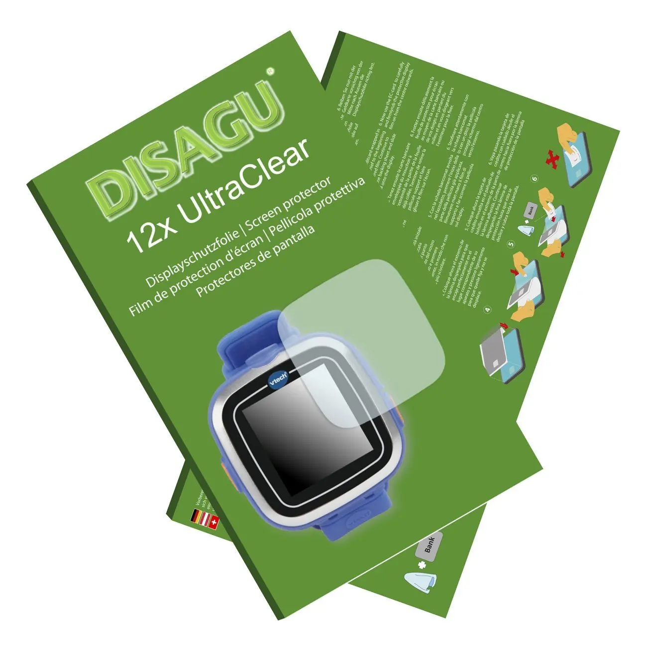 DISAGU 12x Ultra Clear Screen Protector for Vtech Kidizoom Smart Watch 1