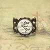 Be still and Know Bible Verse ring Religious Christian Glass Photo Cabochon ring