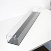 Lengthen custom rectangle plastic display rack clear acrylic baseball bat display box with black base