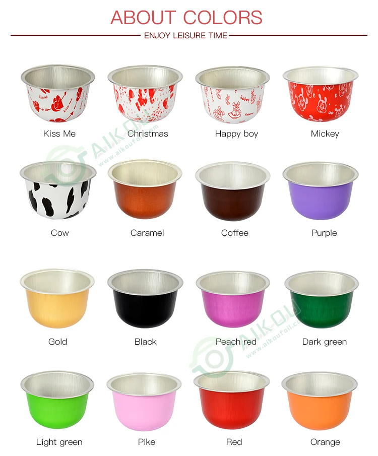 125ml For Microwave/ Grill Foil Pie Cup Disposable Round Aluminium Foil