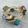 Luxury Stones Wired Bangle Set