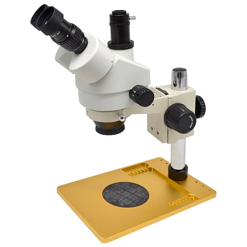 7x45x Trinocular Digital Pcb Inspection Microscope For Mobile Phone
