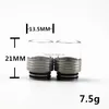 Vape battery 810 drip tips chinaye factory price stainless steel glass clear drip tip for TFV12 TFV810 atomizers