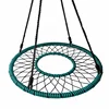 40'' Garden Outdoor Round Net Tire Swing Spider Web Tree Swing with Open Center