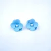 New arrival latest fashion spray-painted double-deck iron flower earrings stud for girls women