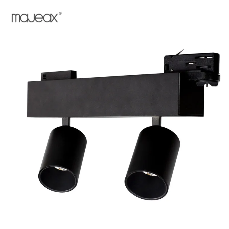 Majeax modern RGB dimmable LED round double head track lighting india market