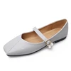 latest design belly shoes summer square toe 2018 new flat lady shoes