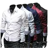 Latest Wholesale fancy Design Dress Shirt tailored slim fit trendy man's shirts men clothing Professional shirt M-3XL