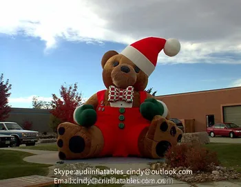 inflatable christmas bear