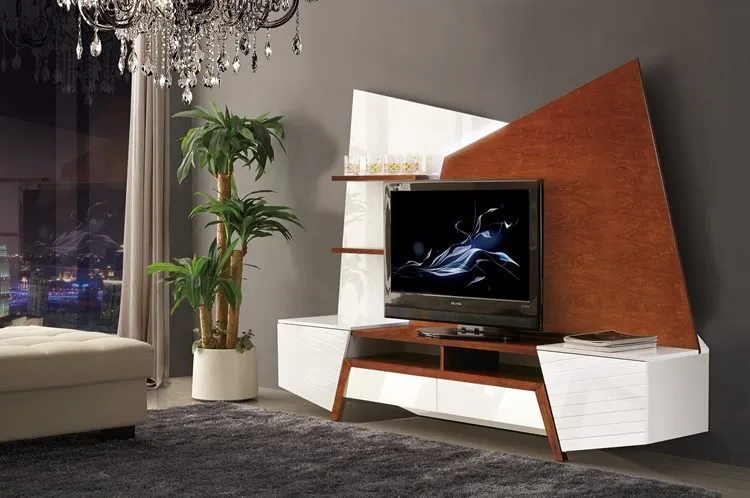 ALIBABA TV WALLUNIT DESIGN/HOT SELL 2016 TV UNIT DESIGN FOR HALL/MODERN ...