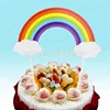 Cake Food Cupcake Dessert Decoration Banner Decorating Rainbow Cake Topper Kit Bright Rainbow
