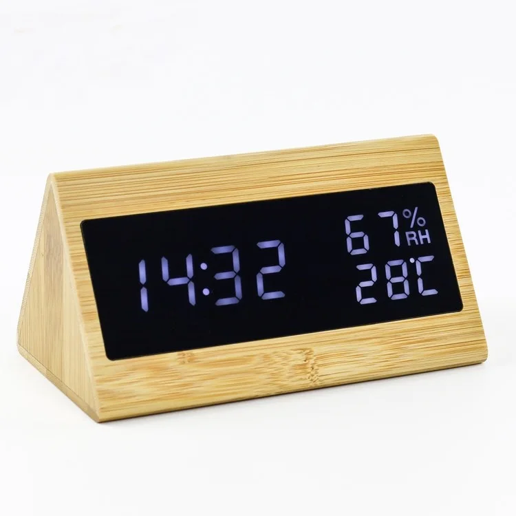 Factory wholesale Mobile phone 10W QI wireless charger digital alarm clock with calendar,temperature,date display