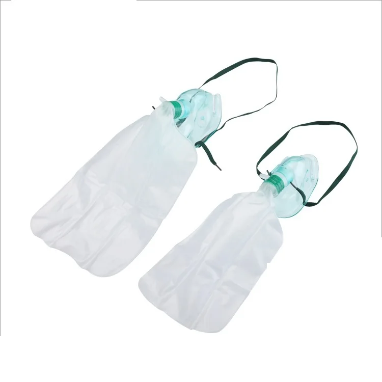 good prices adult sizes medical high concentration non-rebreathing non rebreather oxygen face mask with reservoir bag