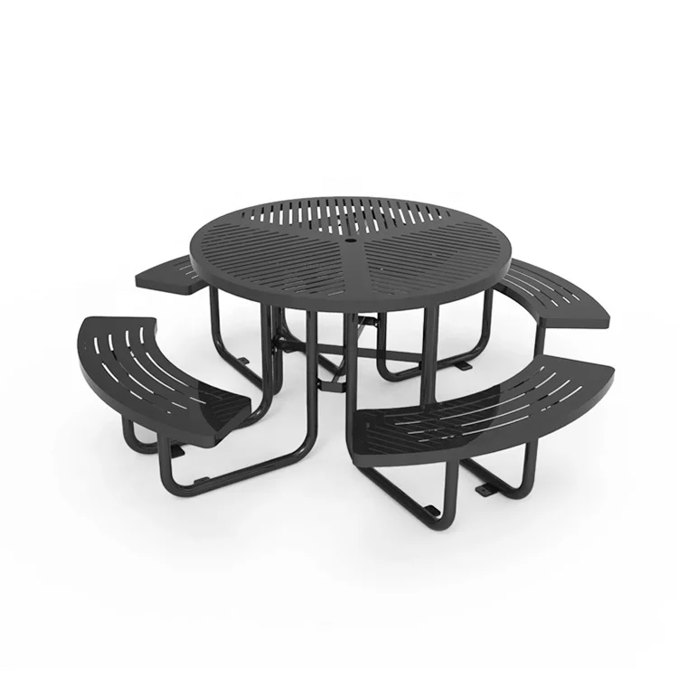 Outdoor Garden Furniture Customized Metal Mesh Table Sets Patio