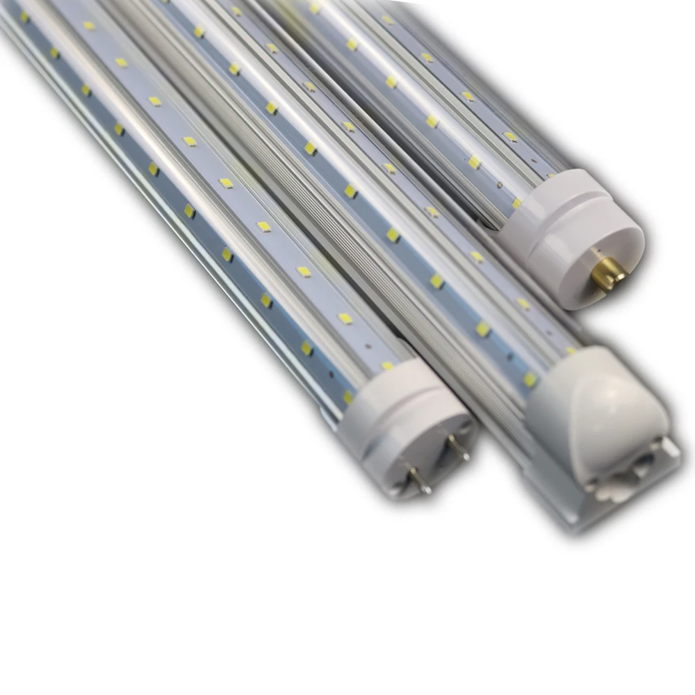 4ft 5ft 6ft 8ft integrated two pin single pin v shape aluminum tubes t8 Integrated led tube light