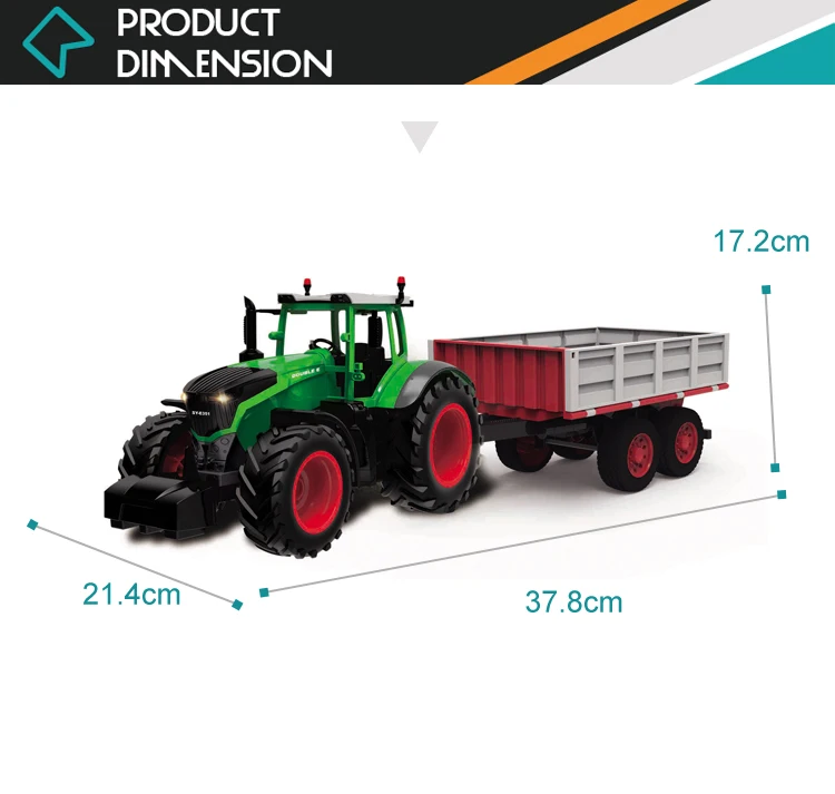 Farm Tractor Dump Truck Rc Car Toy 