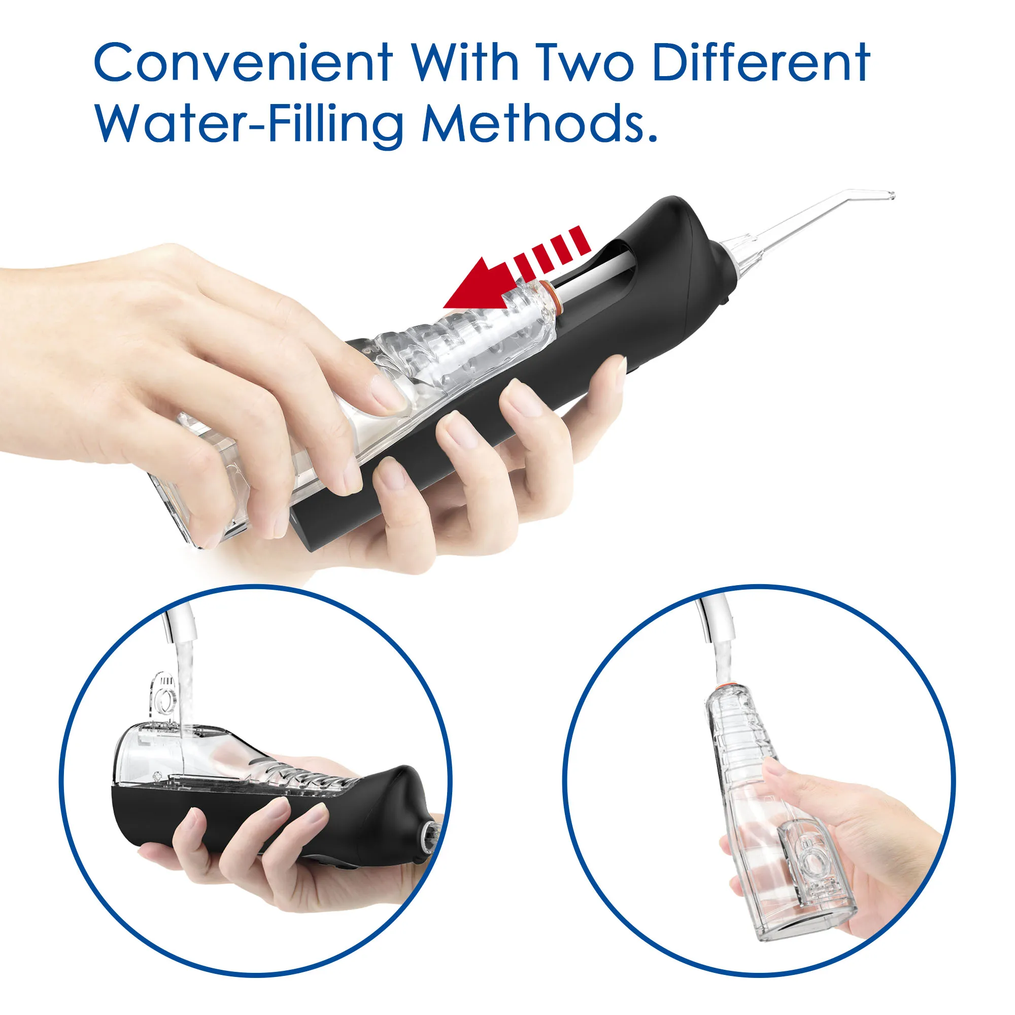 Portable wireless electric dental washing oral irrigator