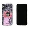 Wholesale Price,Funda TPU+PC Serie Bling Con Dibujo Cartoon En Liquido Brillante Y UV