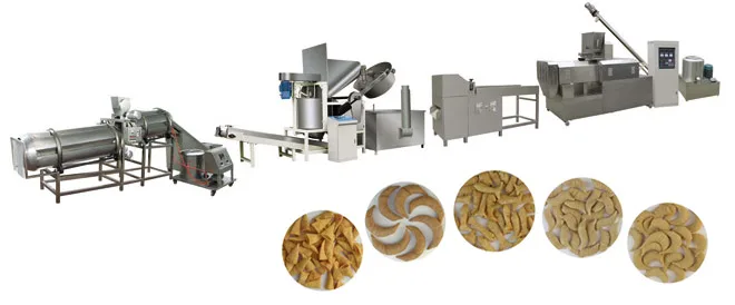 full automatic salad/crust snake food making machine