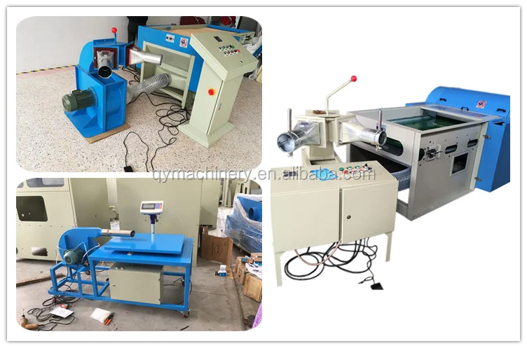 Pillow cover pack automatic cotton fiber feather carding and filling machine