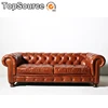 2019 Latest Wholesale Modern Designs Living Room Chesterfield Leather 2 Seating Sofa Furniture
