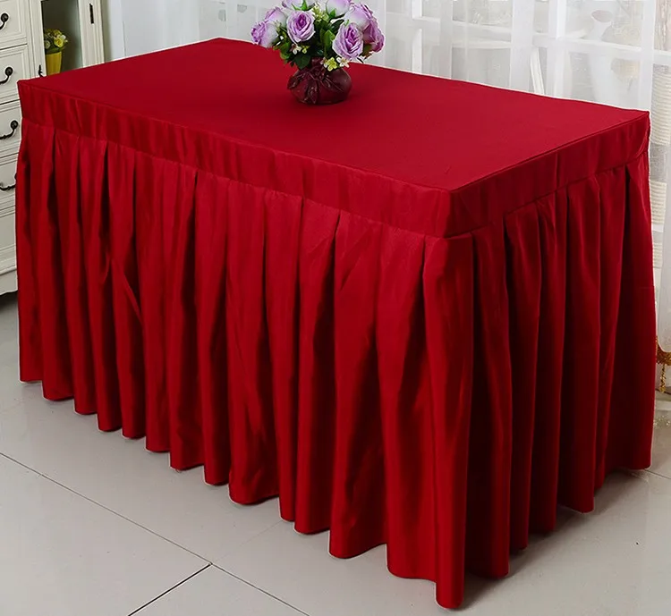 Cheap Customize Banquet Wedding Designs Polyester Table Skirting - Buy ...