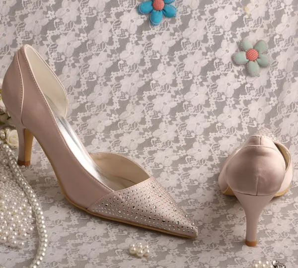 Champagne Womens Evening Dress Shoes Pointed Toe Buy Womens Evening