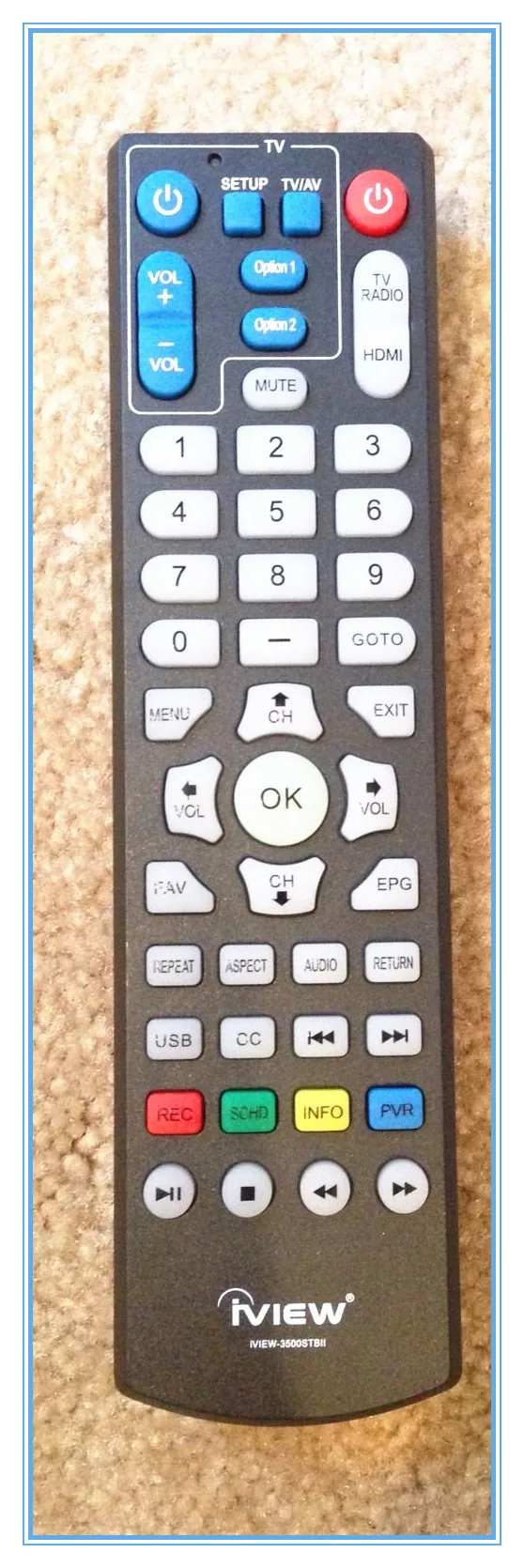 iview dvd player universal remote code