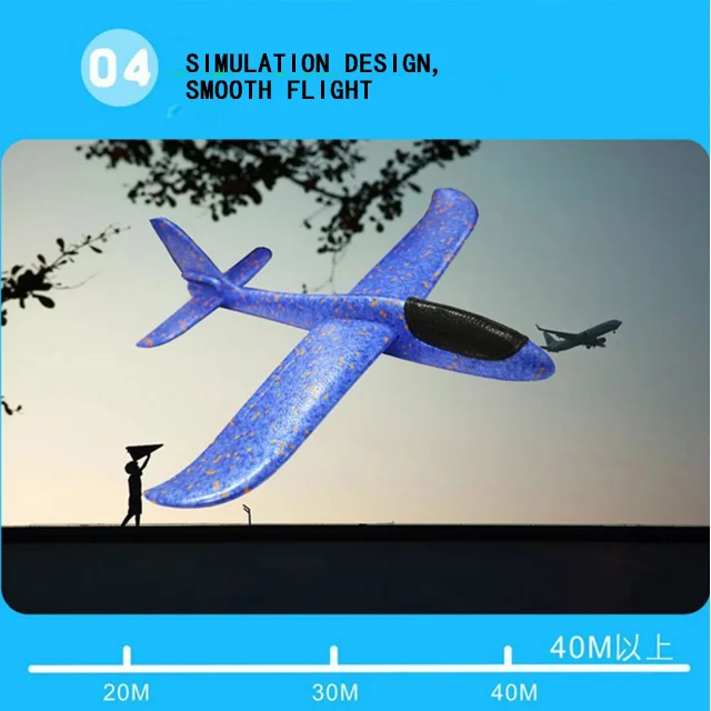 Hot Sale Flying Toys Hand Throwing Air Plane / Launch Epp Foam Aircraft Gliders For Kids Gift Toy