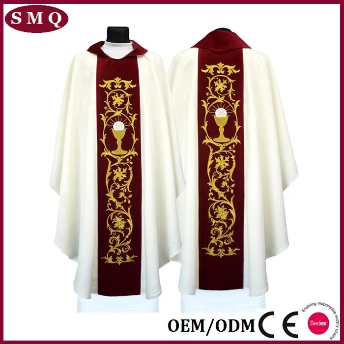 Casulla De Sacerdote Para Misa – Túnica De Celebrante Católico Con Estilo Vintage, Bata De Misa Para Iglesia, Ideal Para Ceremonias Y Vestimenta Religiosa