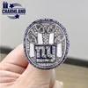 Gemstone copper alloy custom baseball championship rings college graduation souvenir ring