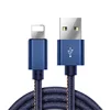 Custom 1M Nylon Fast Charging Telephone For Iphone For Android Type C Data Micro Usb Cable