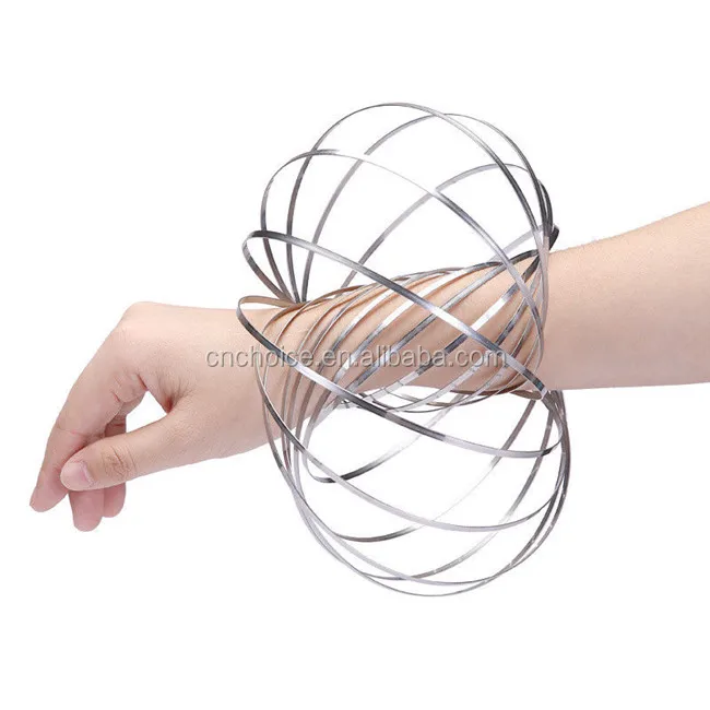 maili trading 13CM Flow Ring,Kinetic Spring Toy,3D Sculpture Ring Sensory Magic Toy