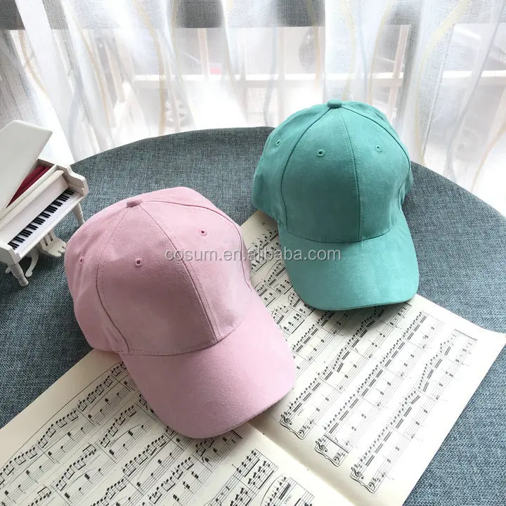 Wholesale custom cap suede trucker fashion suede baseball plain hat