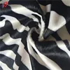 Animal Skin Print Zebra-stripe Style Velvet , 100% Polyester Material Micro Velboa Fabric